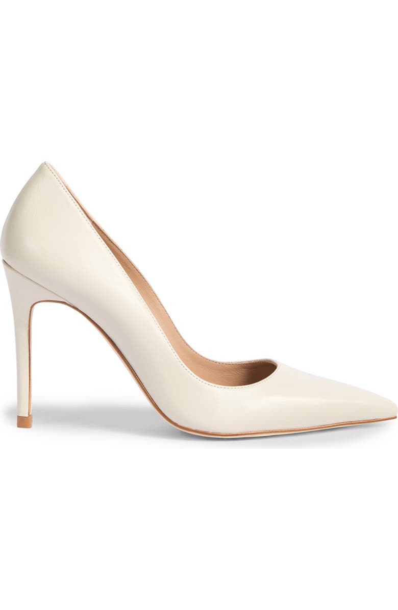 LK Bennett Fern Pointed Toe Pump, Alternate, color, Ecru