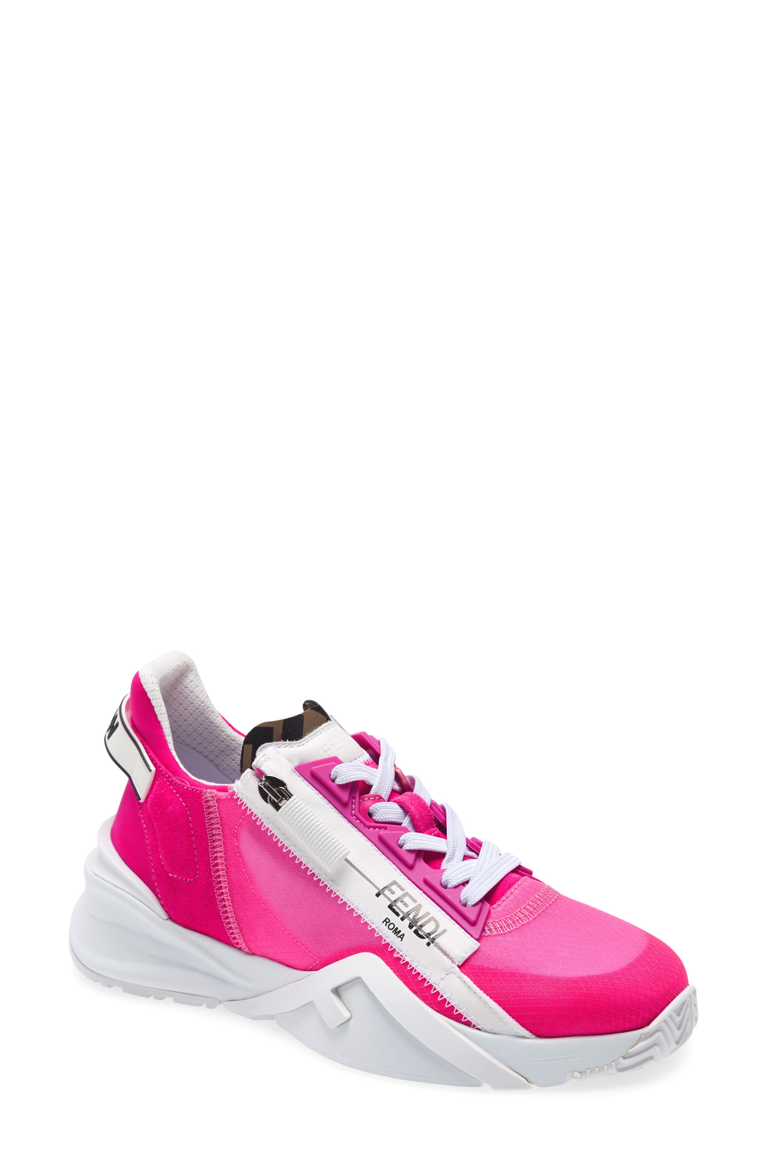 Fendi Flow Logo Low Top Sneaker, Main, color, 