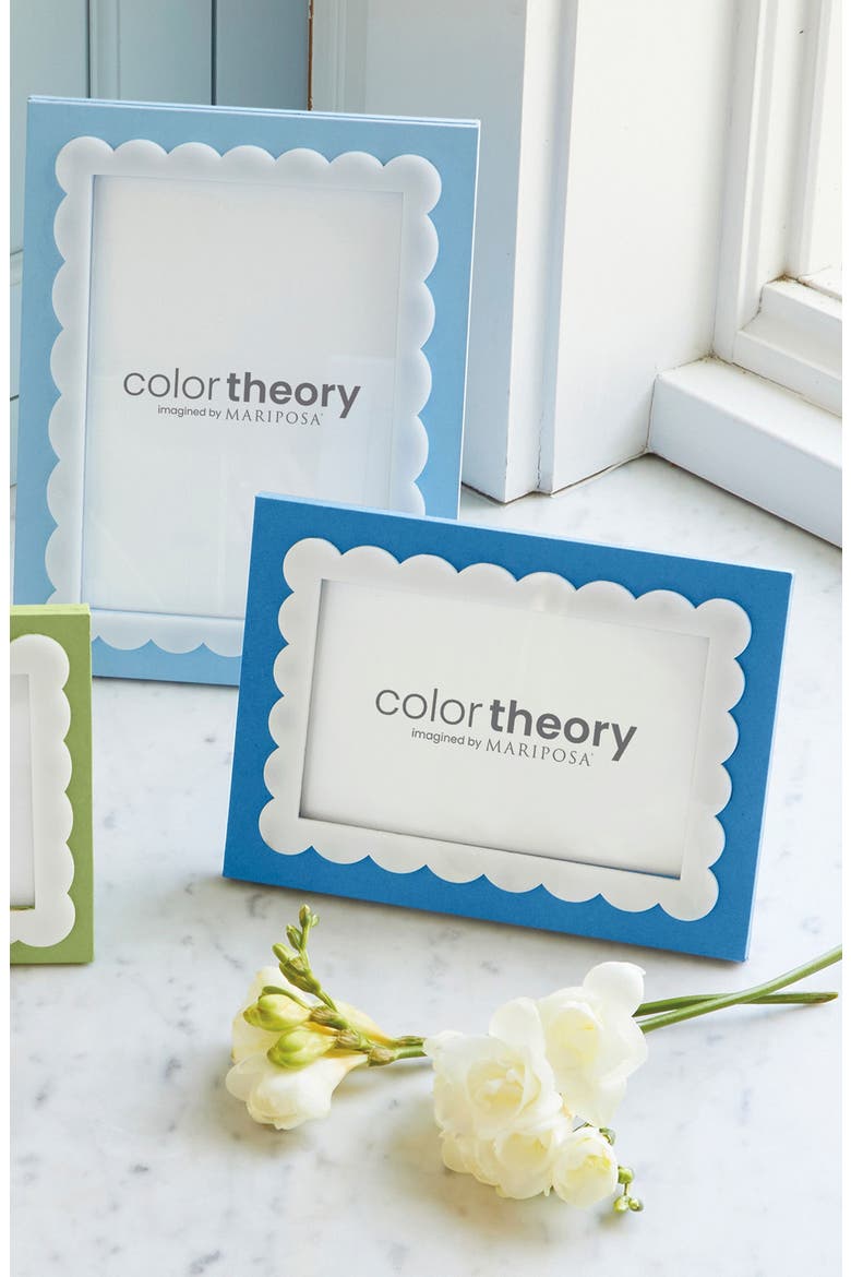 Blue Scallop 4 x 6-Inch Picture Frame, Alternate, color, BLUE