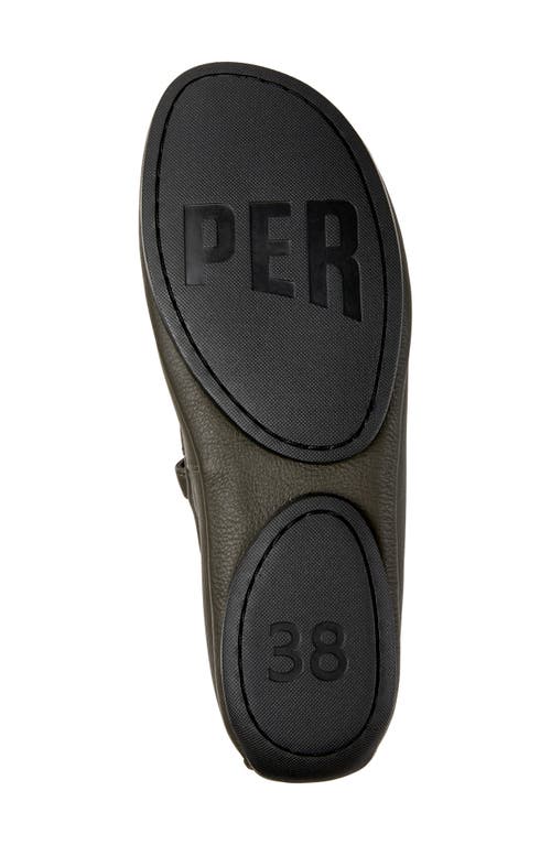 Camper Leather Ballet Flats In Black