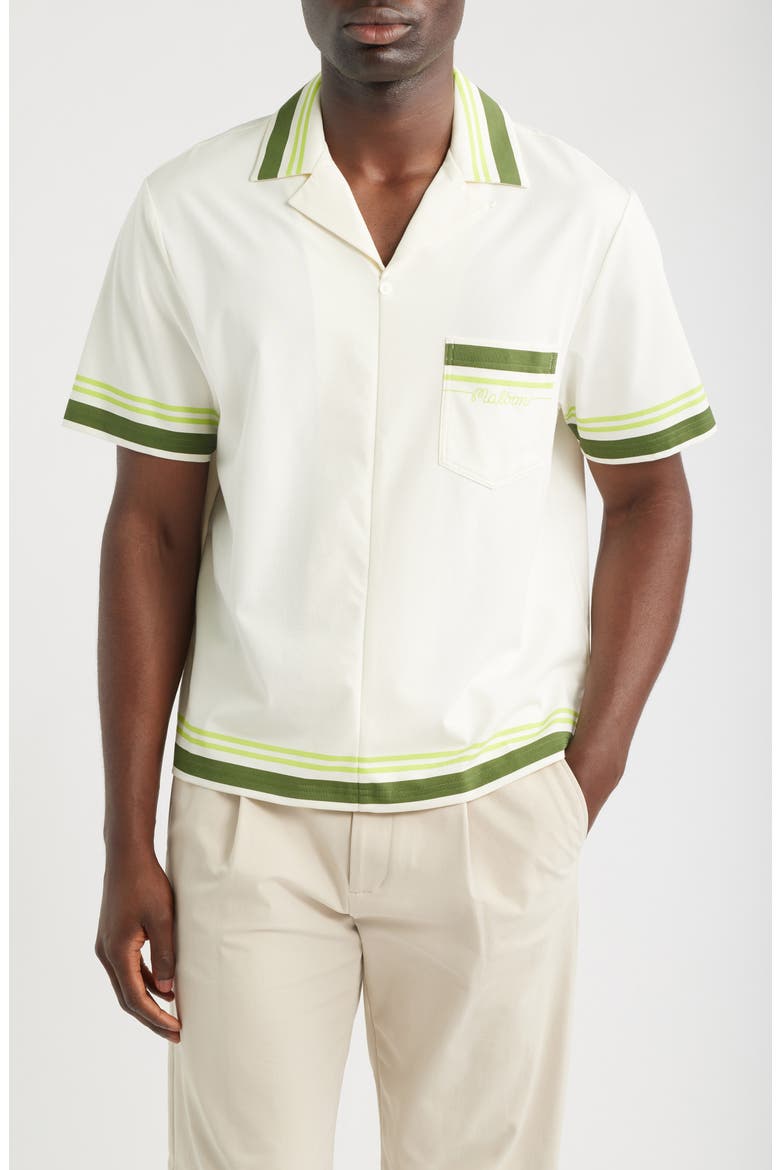 Ventura Popover Camp Shirt, Main, color, CREAM