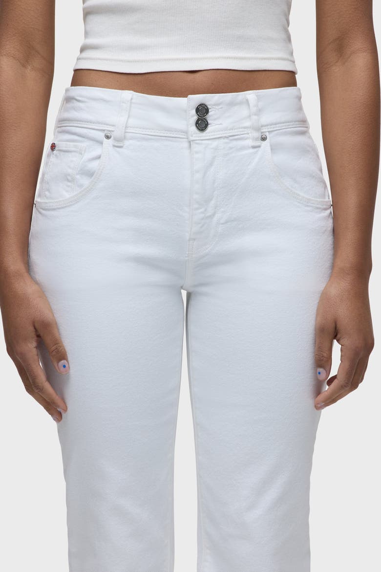 Dana Flap Pocket Flare, Alternate, color, WHITE