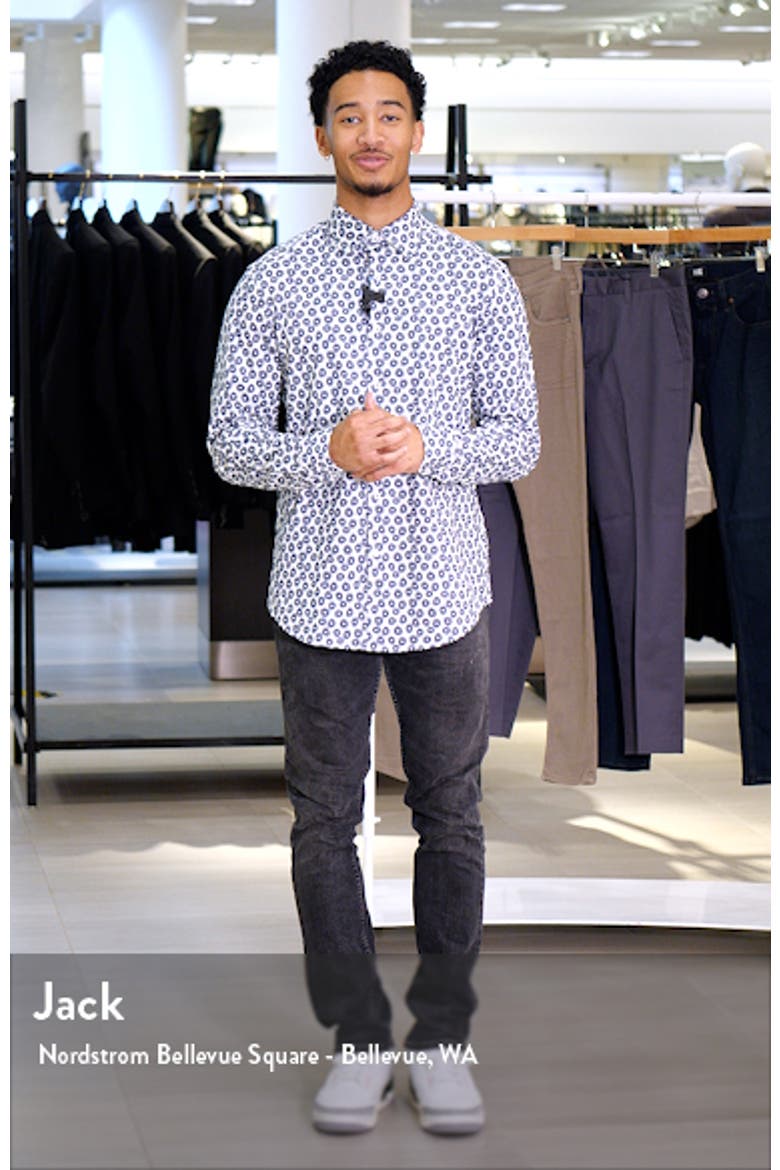 James OoohCotton® Abstract Print Button-Up Shirt video