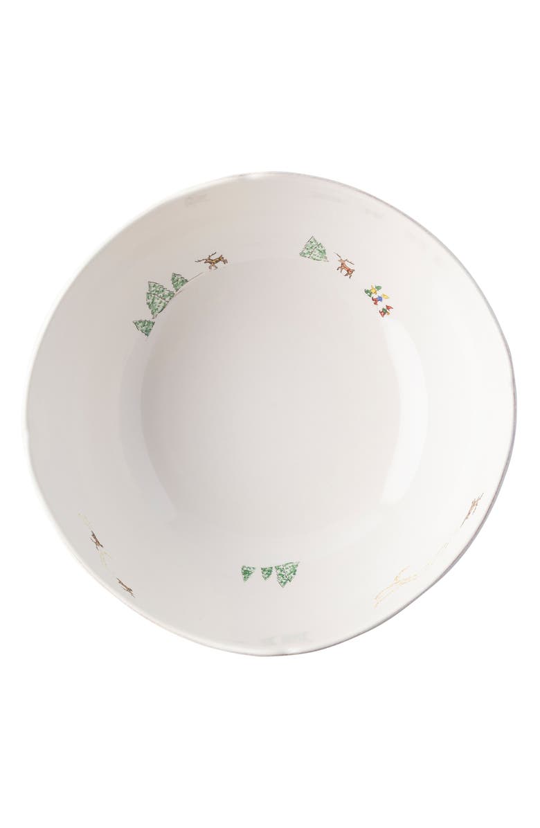Juliska Berry & Thread North Pole 10-Inch Serving Bowl, Alternate, color, White Multi