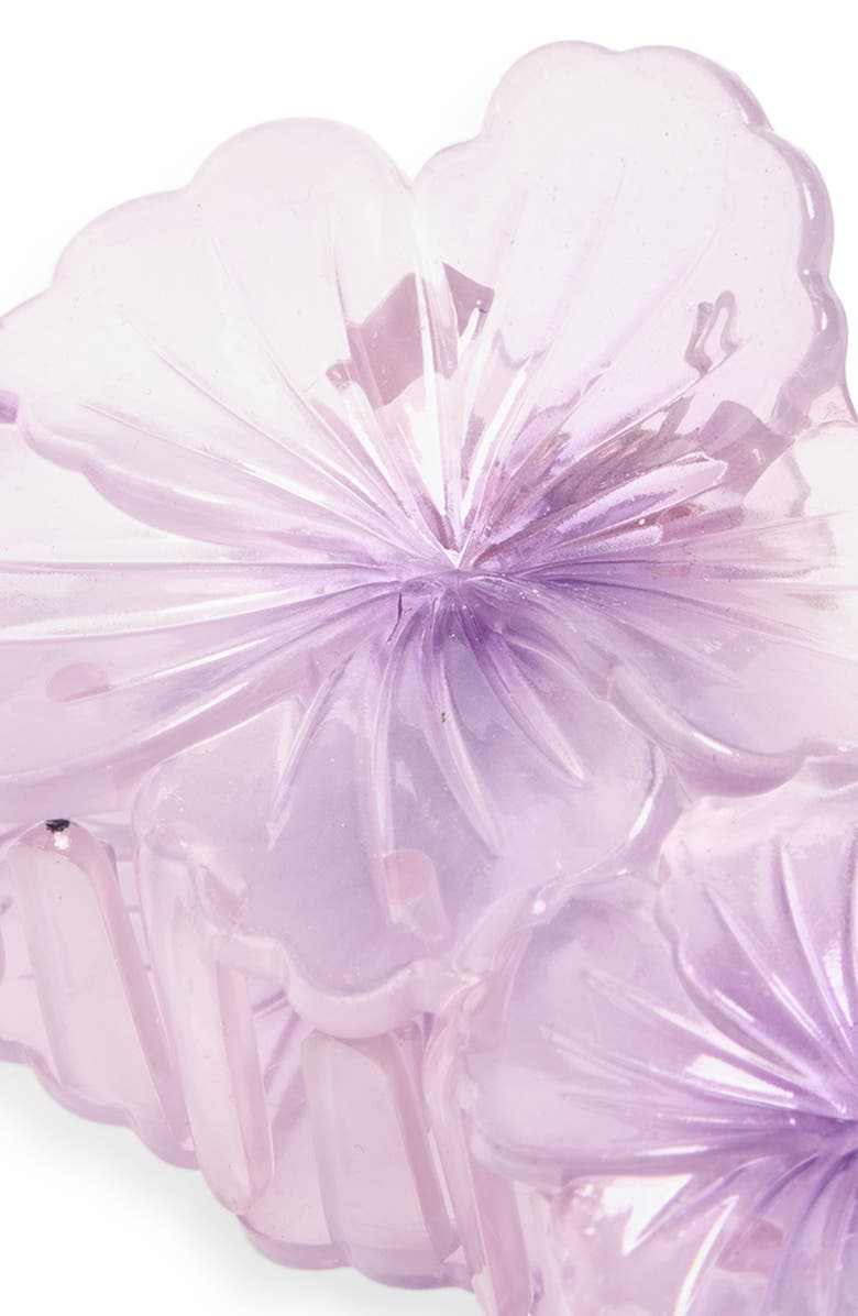 BP. Triple Flower Claw Clip, Alternate, color, Purple