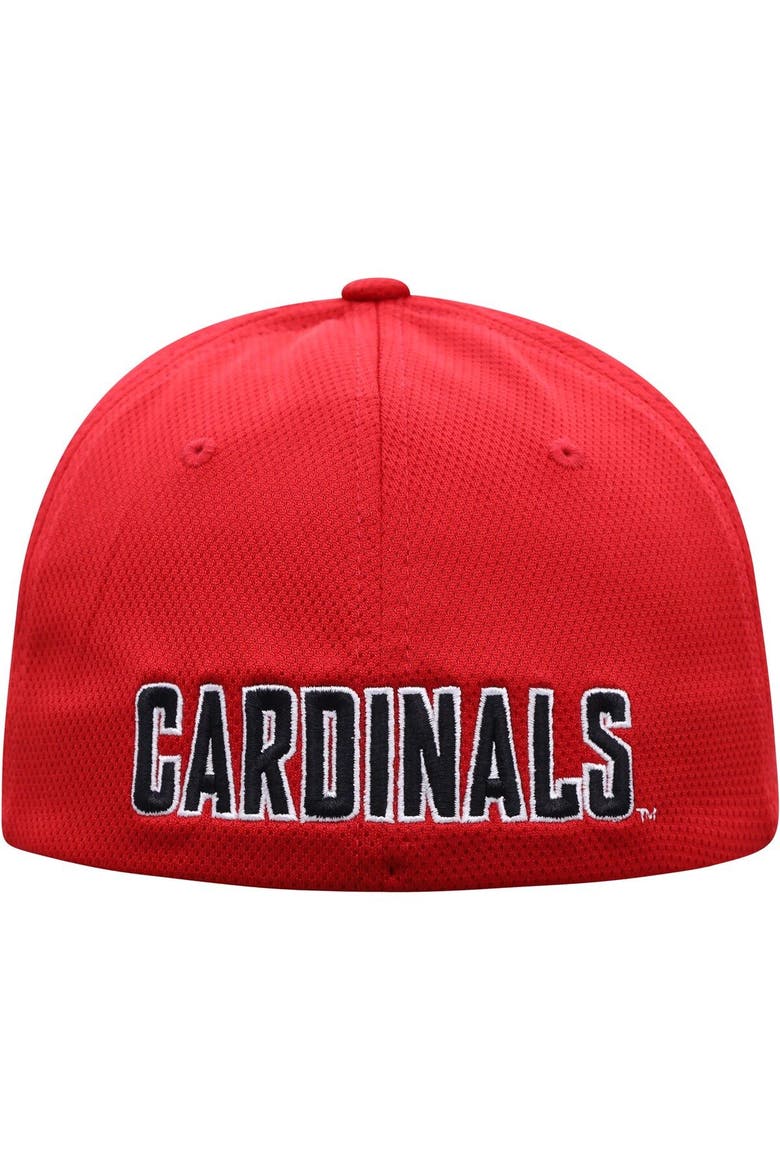 Men's Top of the World Red Louisville Cardinals Reflex Logo Flex Hat, Alternate, color, RED