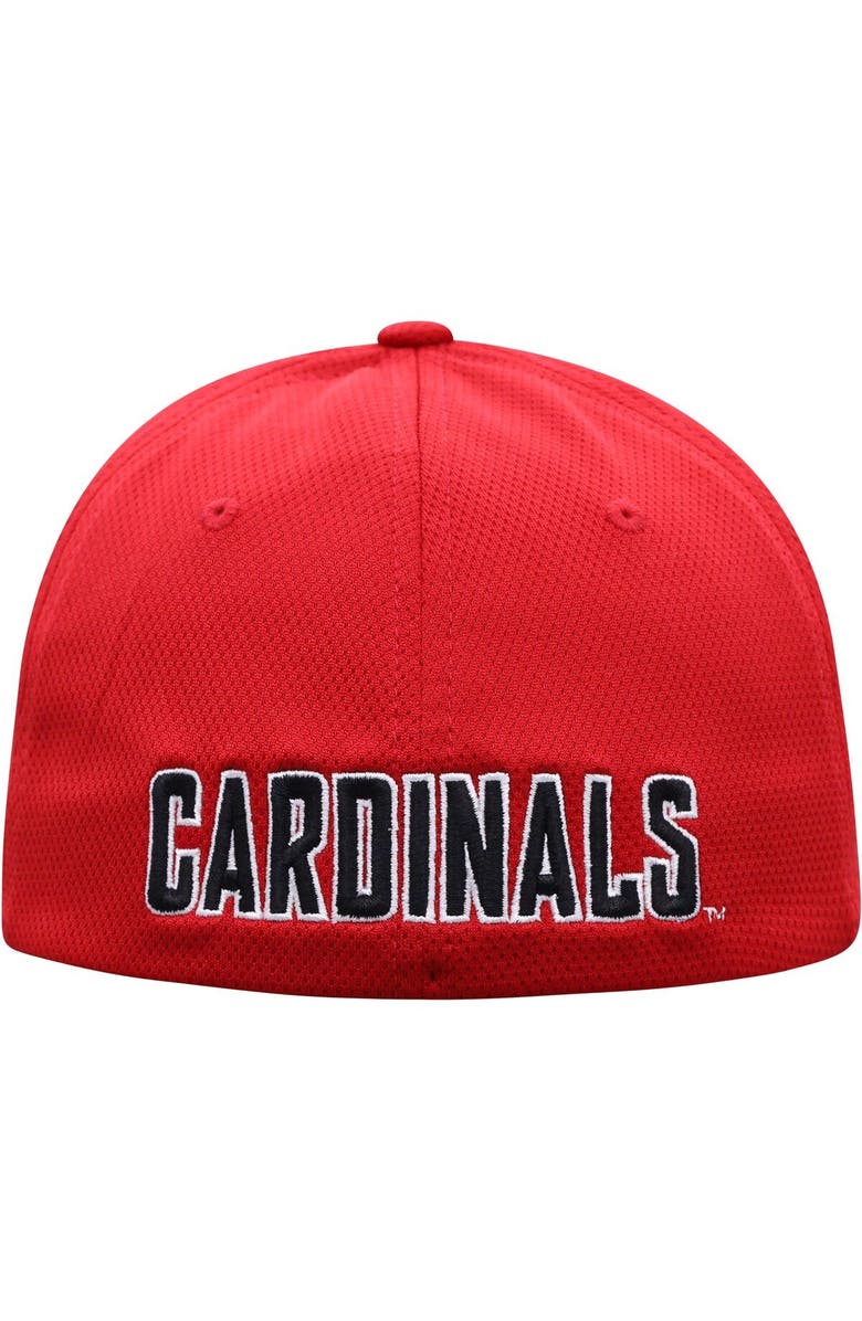 TOP OF THE WORLD Men's Top of the World Red Louisville Cardinals Reflex Logo Flex Hat, Alternate, color, Red