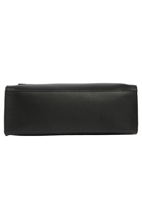 T Tahari Zip Top Work Tote In Black