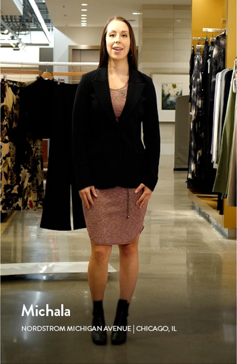 Bonded One-Button Blazer, sales video thumbnail