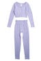 Kids' Ribbed Long Sleeve Crop Top & Leggings Set
