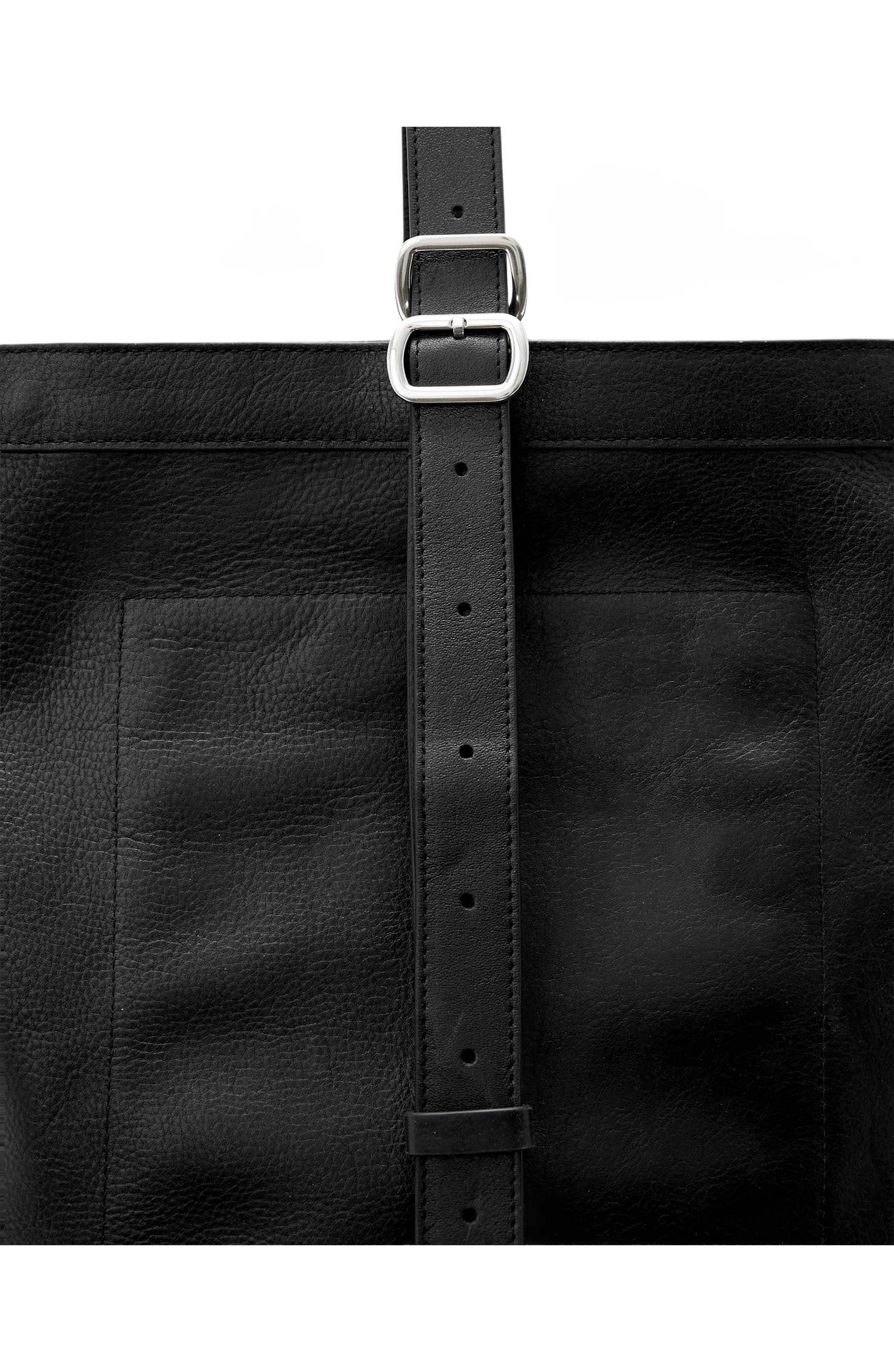 Bucket Leather Sling Bag, Alternate, color, BLACK