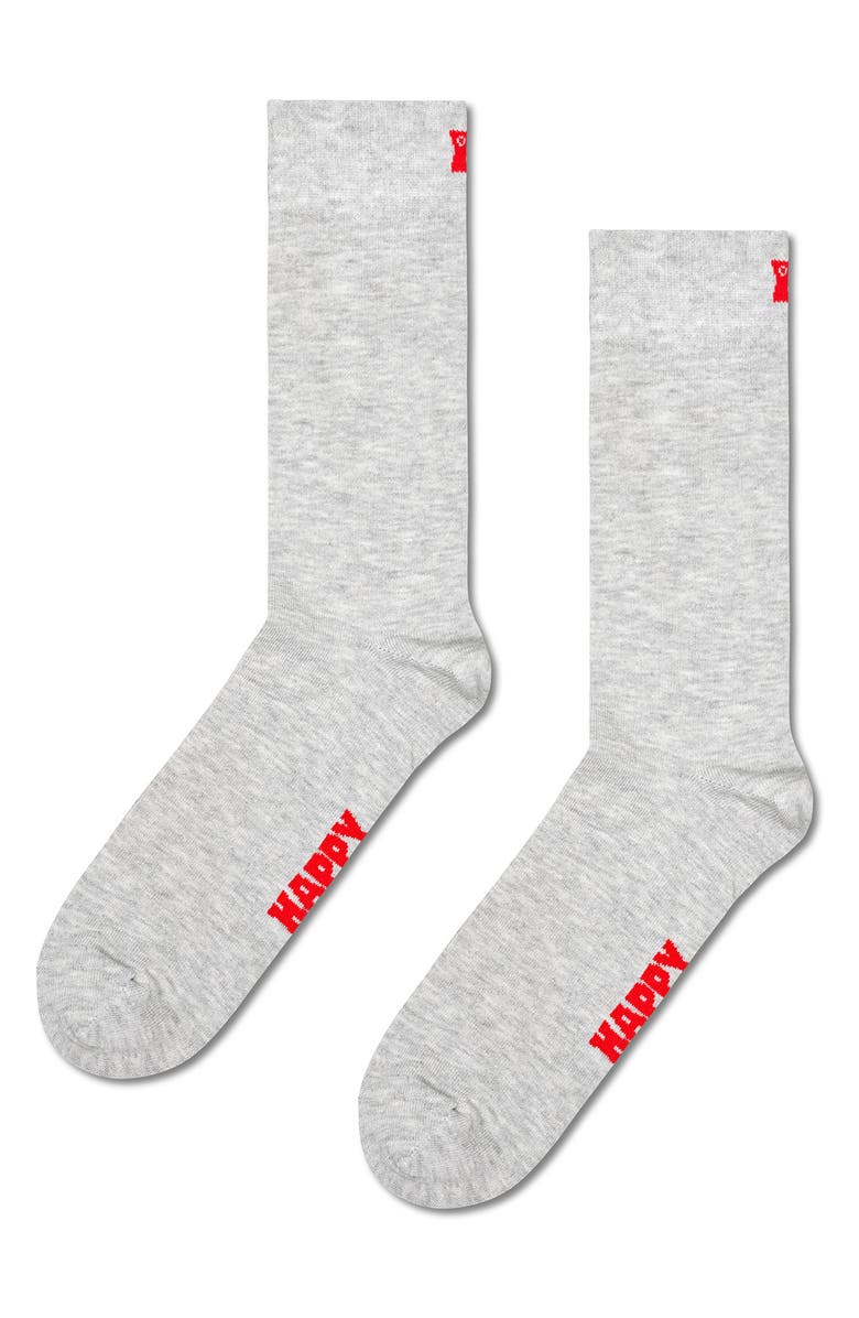 Happy Socks Solid 3-Pack Assorted Crew Socks, Alternate, color,