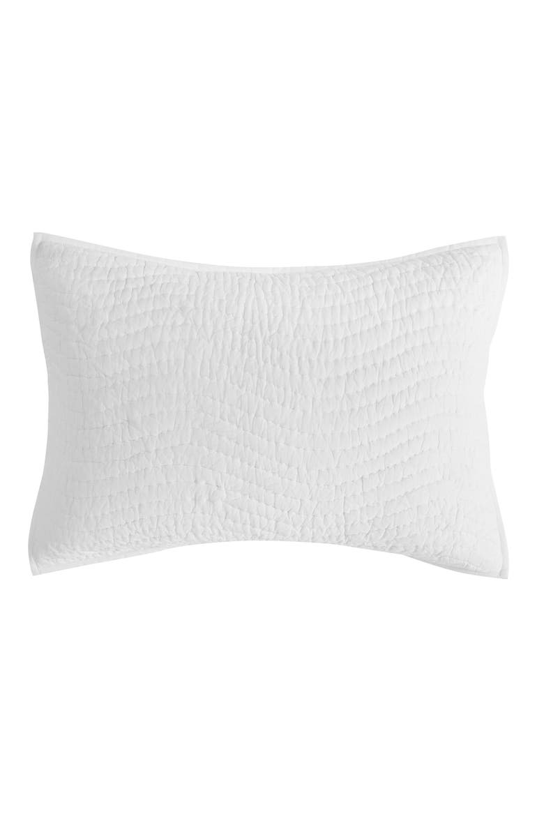 Voile Solid Cotton Quilt & Sham Set, Alternate, color, WHITE