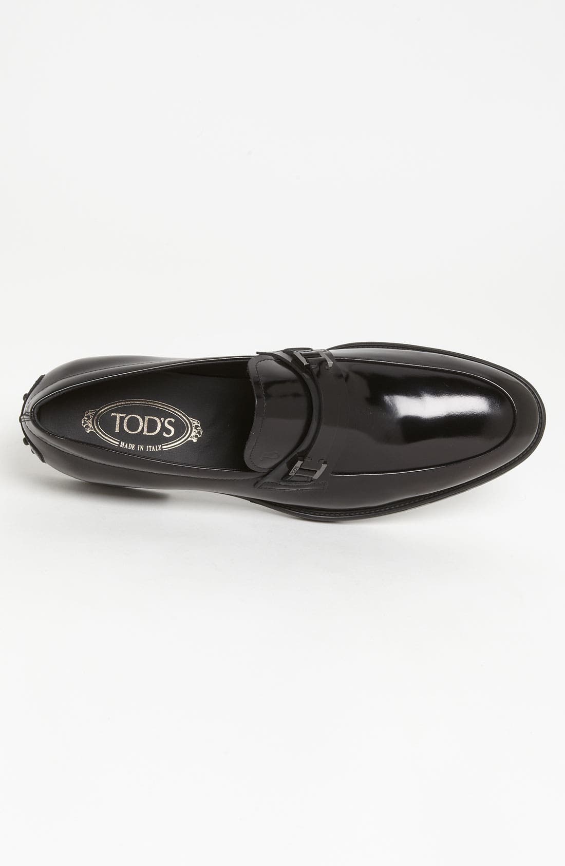 Strap Bit Loafer, Alternate, color, BLACK