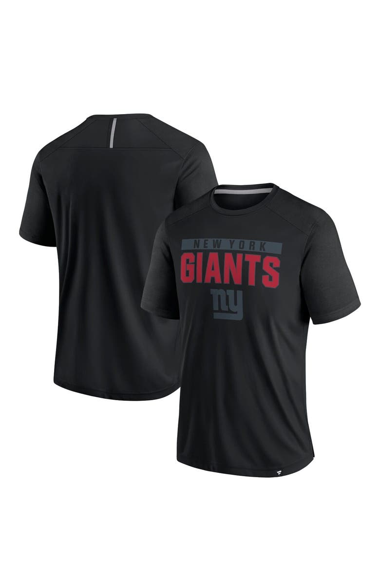 FANATICS Men's Fanatics  Black New York Giants Defender Blackout T-Shirt, Main, color, 