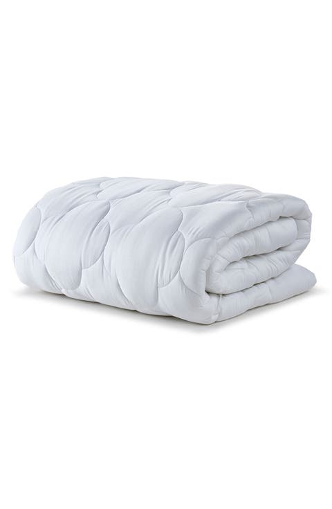 2" Loft 100% Cotton Plush Gel Fiber Filled Queen Mattress Topper - 60"x80"