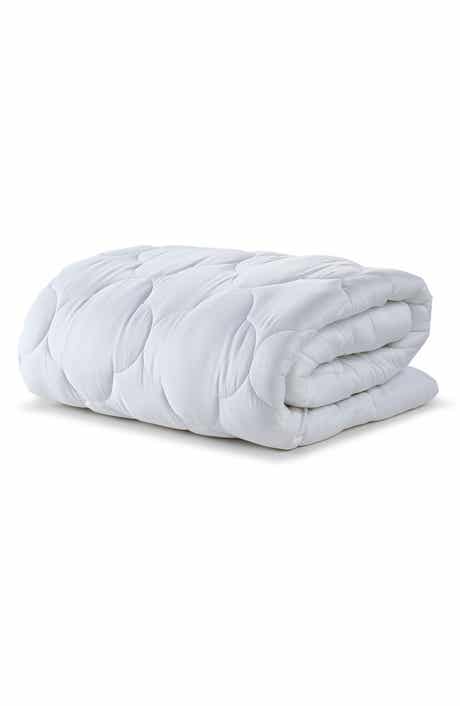2" Loft 100% Cotton Plush Gel Fiber Filled Queen Mattress Topper - 60"x80"