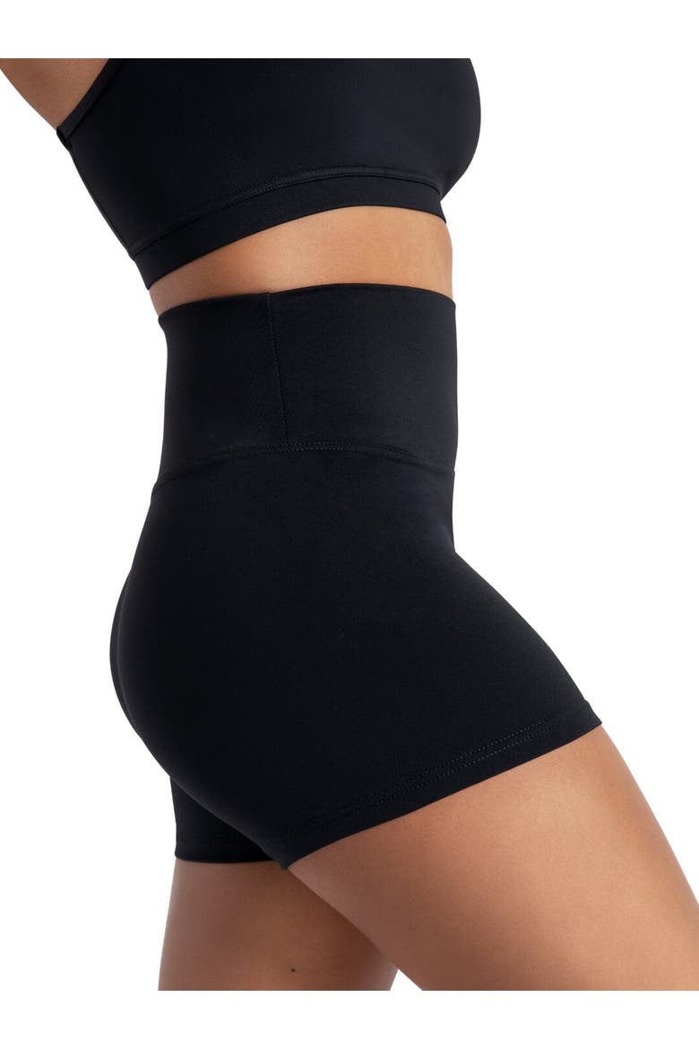 High Waisted Shorts, Alternate, color, black
