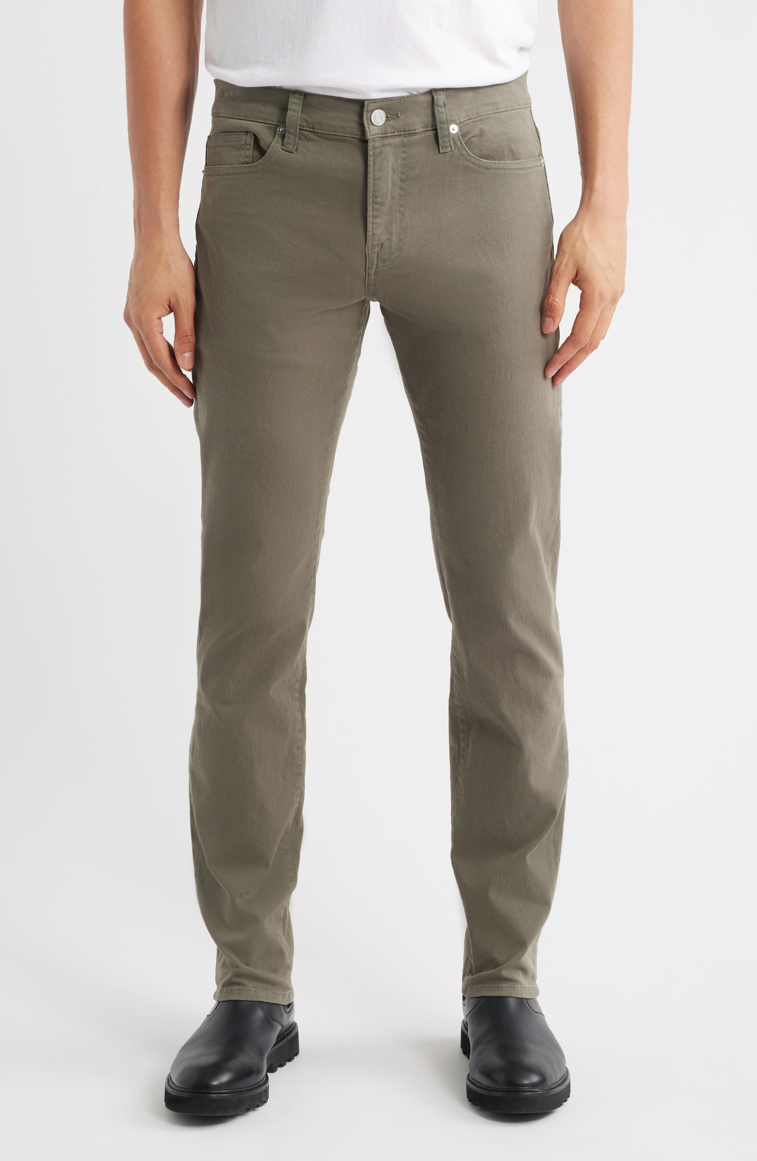 FRAME L'Homme Slim Fit Five-Pocket Twill Pants