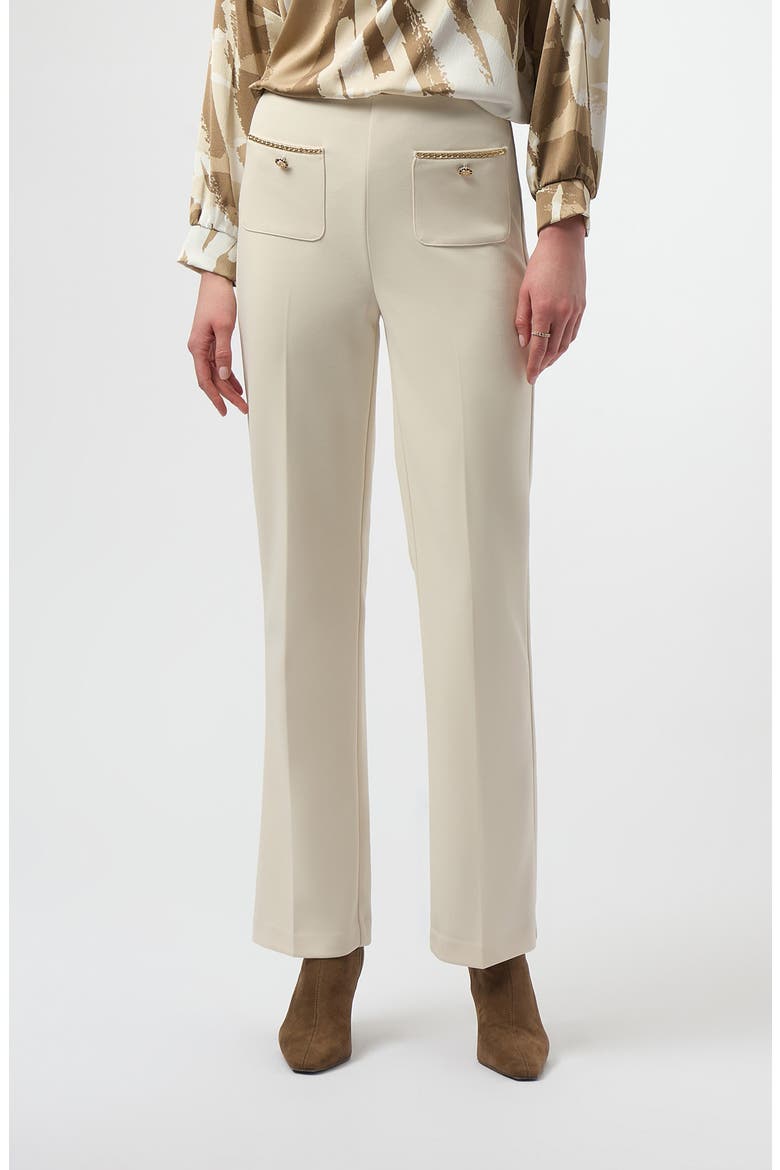 Scuba Crepe Straight Leg Pants, Main, color, BIRCH
