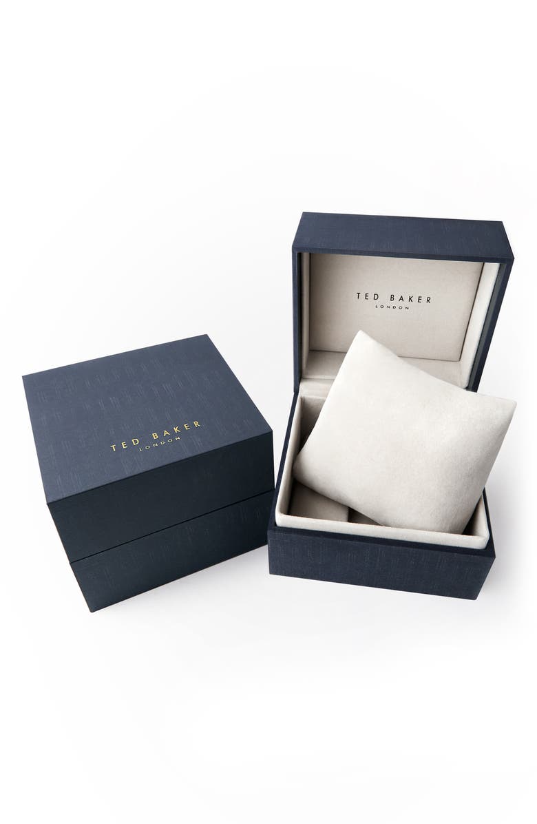 Ted Baker London Phylipa Leather Strap Watch, 43mm, Alternate, color, 