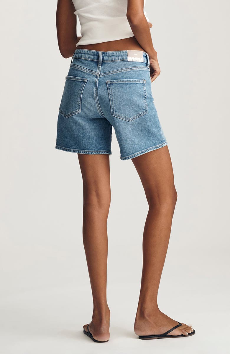 Mavi Jeans Heidi High Waist Mid Thigh Denim Shorts, Alternate, color, 