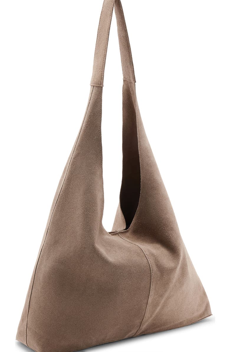 MANGO TEEN Suede Shoulder Bag, Alternate, color, Medium Brown