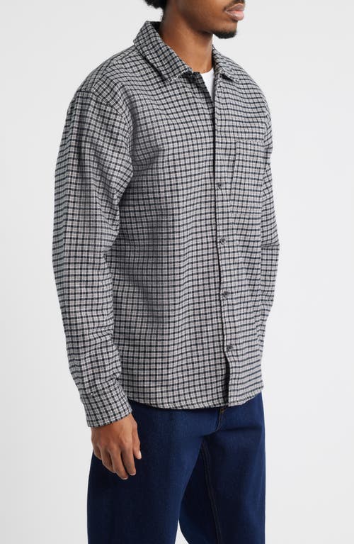 Dickies Hendersonville Classic Fit Check Brushed Cotton Button-up Shirt In Gray