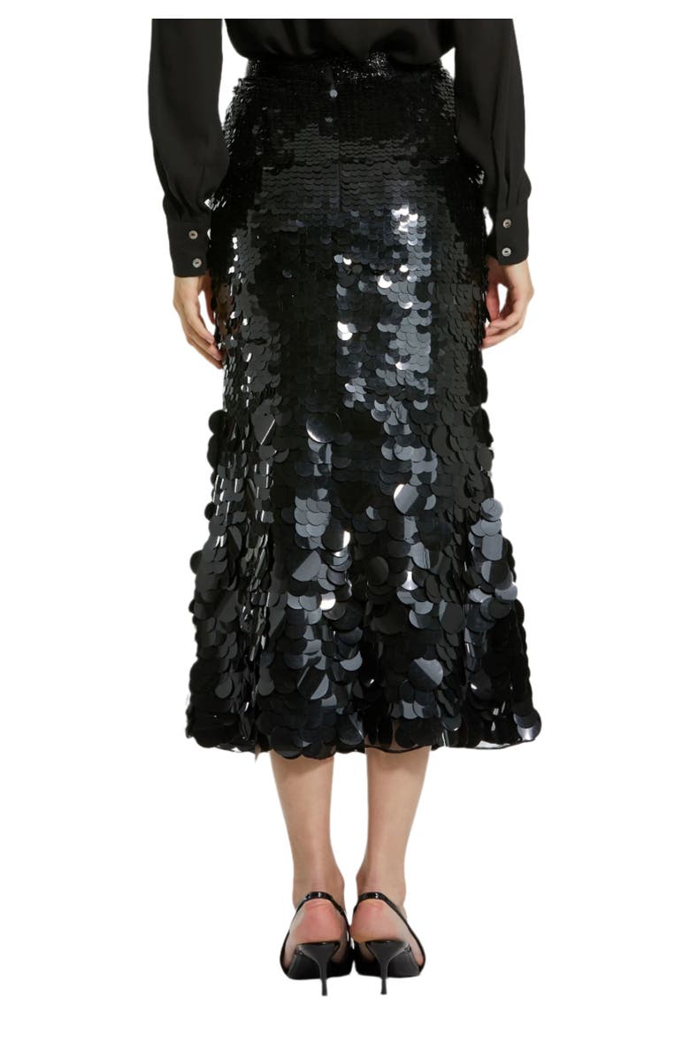 Mac Duggal Paillette Sequin Midi Skirt, Alternate, color,