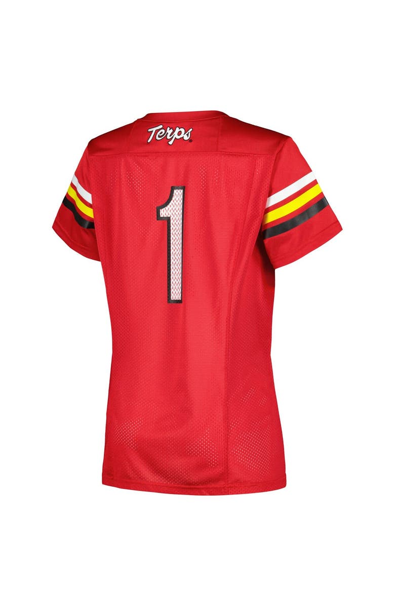 Under Armour Women's Under Armour #1 Red Maryland Terrapins Replica Football Jersey, Alternate, color,