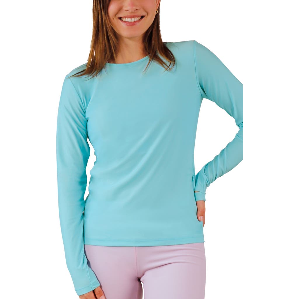 Uv Skinz Ls Crew Sun & Swim Shirt In Blue