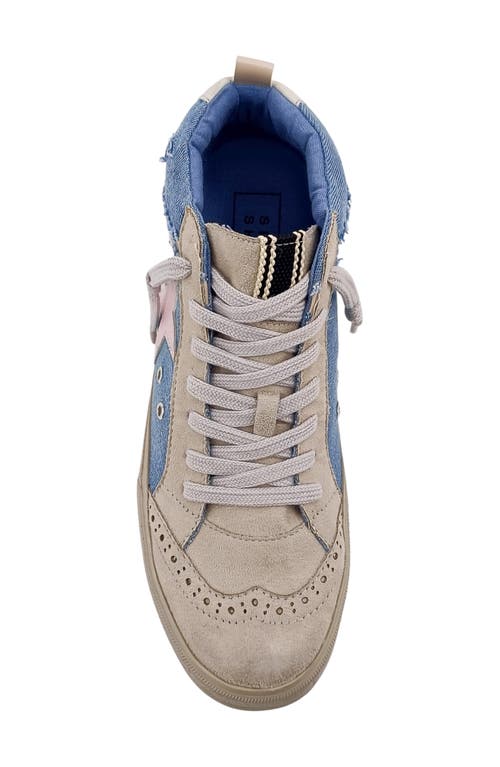 Shushop Paulina Low Top Sneaker In Denim