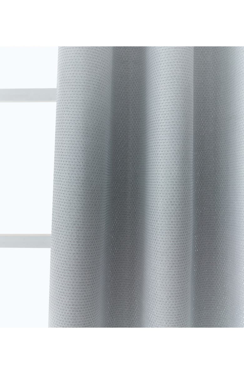 DAINTY HOME Stars Set of 2 Metallic Panel Curtains, Alternate, color, 