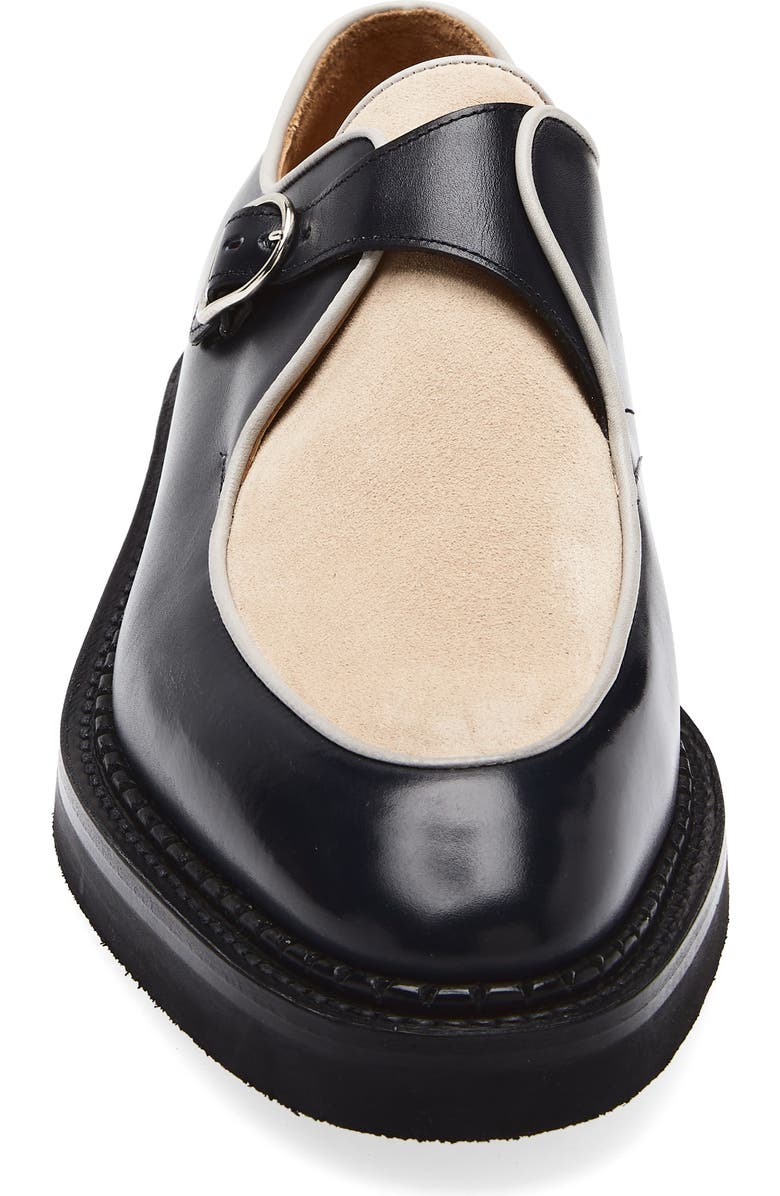 John Lobb Smith Colorblock Buckle Chukka Loafer, Alternate, color, Midnight/ Mist/ Sand