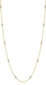 Lafonn Simulated Diamond Station Necklace