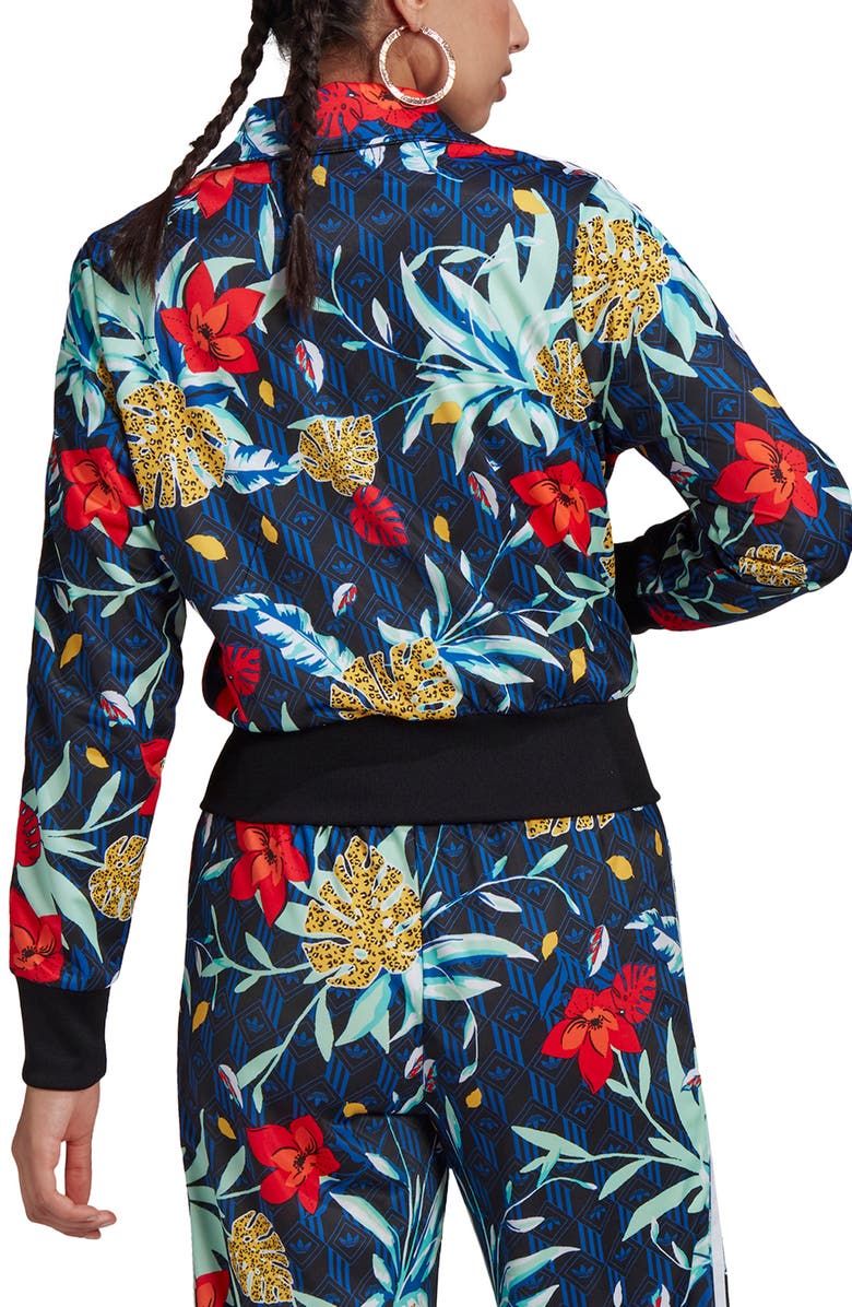 adidas Originals x HER Studio London Tropical Floral Track Jacket, Alternate, color, Multicolor