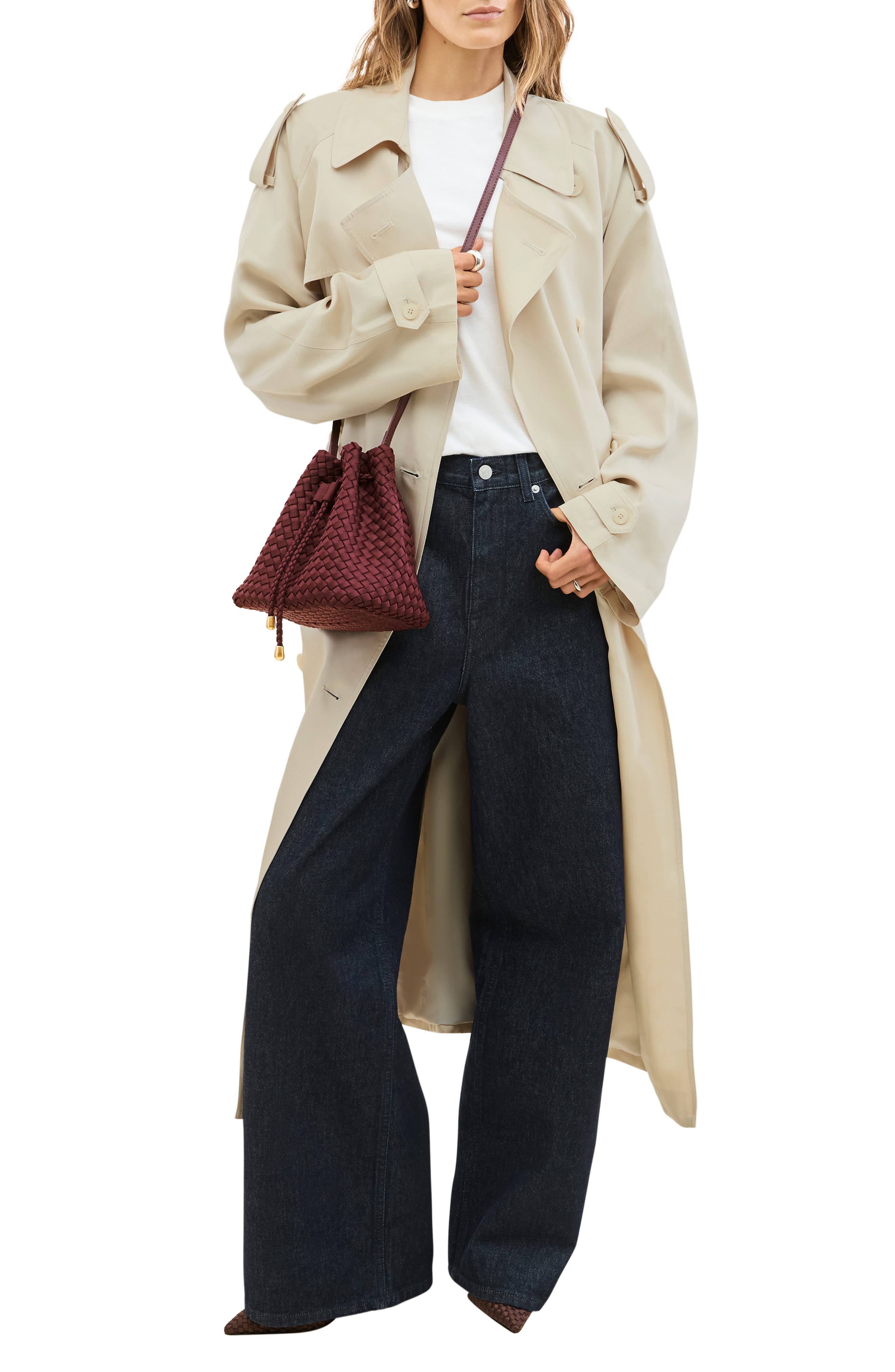 Medium Gramercy Bucket Bag, Alternate, color, BORDEAUX