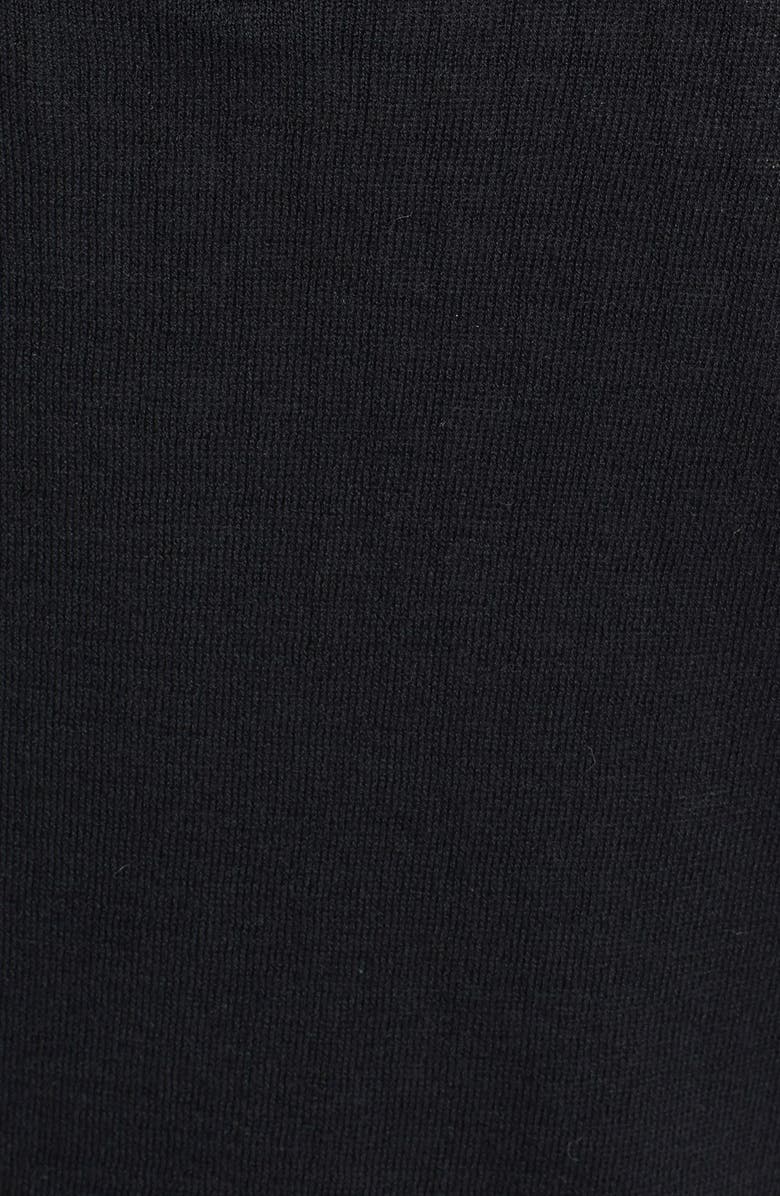 Halogen<sup>®</sup> Camo Front Zip Back Crewneck Sweater, Alternate, color, 