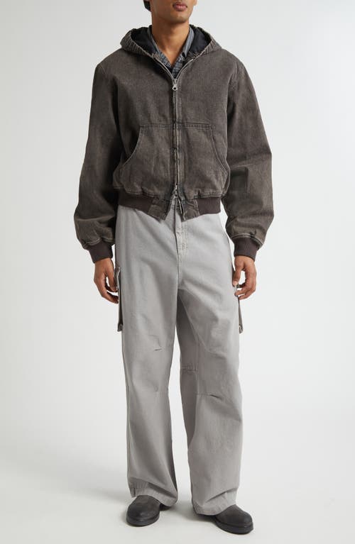 Our Legacy Charcoal Denim Bomber Jacket