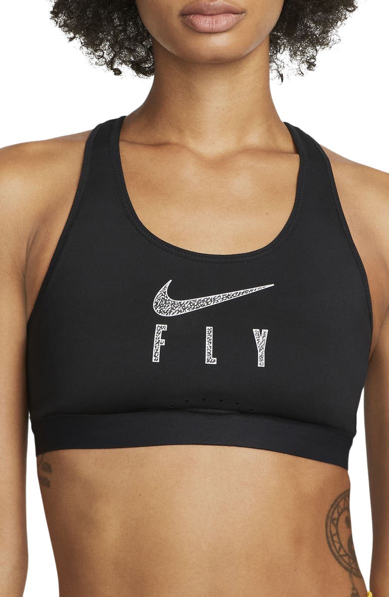 Nike Dri-FIT Swoosh Fly Sports Bra, Main, color,