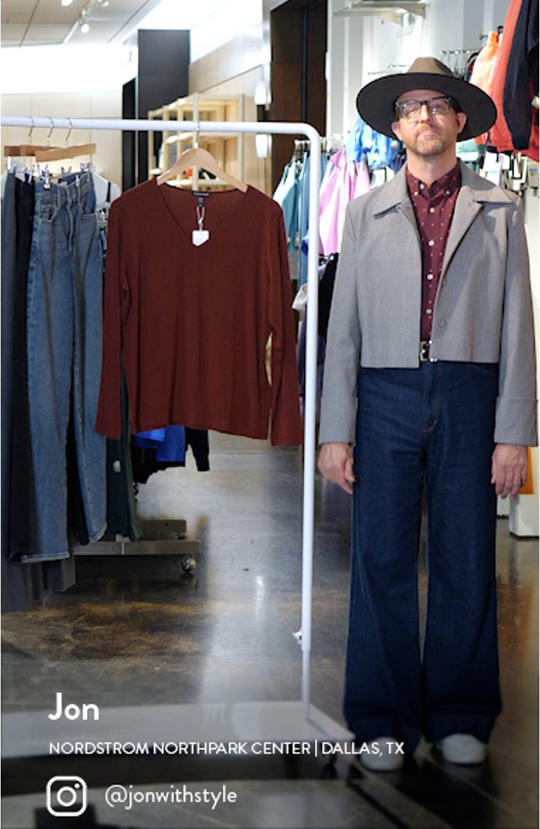 Long Sleeve V-Neck Top, sales video thumbnail