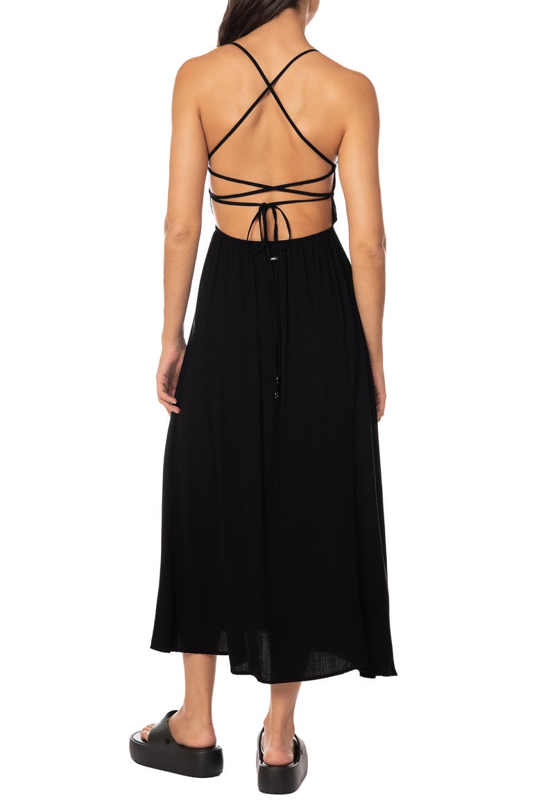 Eclipse Flora Remi Cover-Up Dress, Alternate, color, BLACK