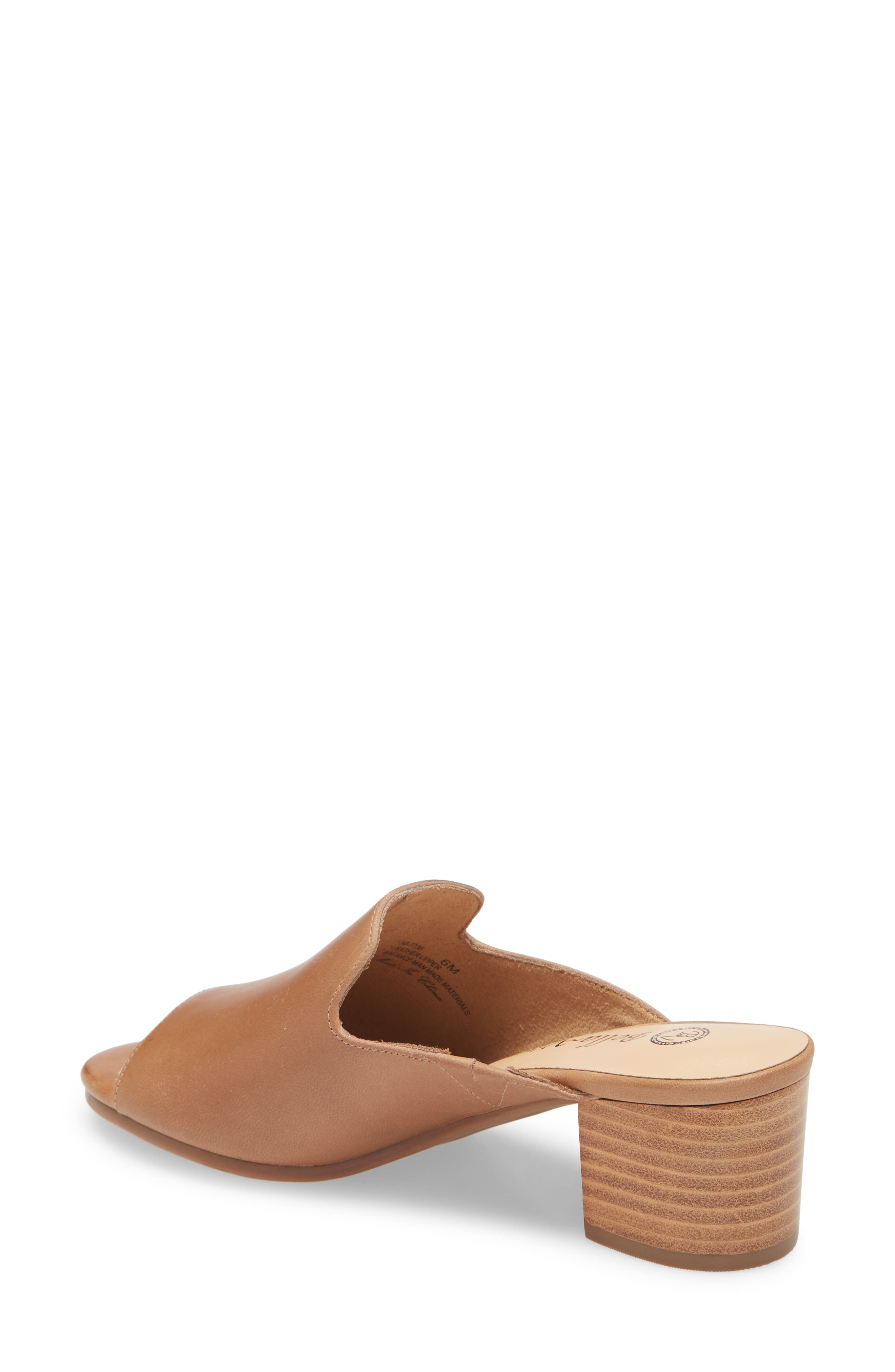 Daisy Slide Sandal, Alternate, color, SADDLE BURNISH LEATHER