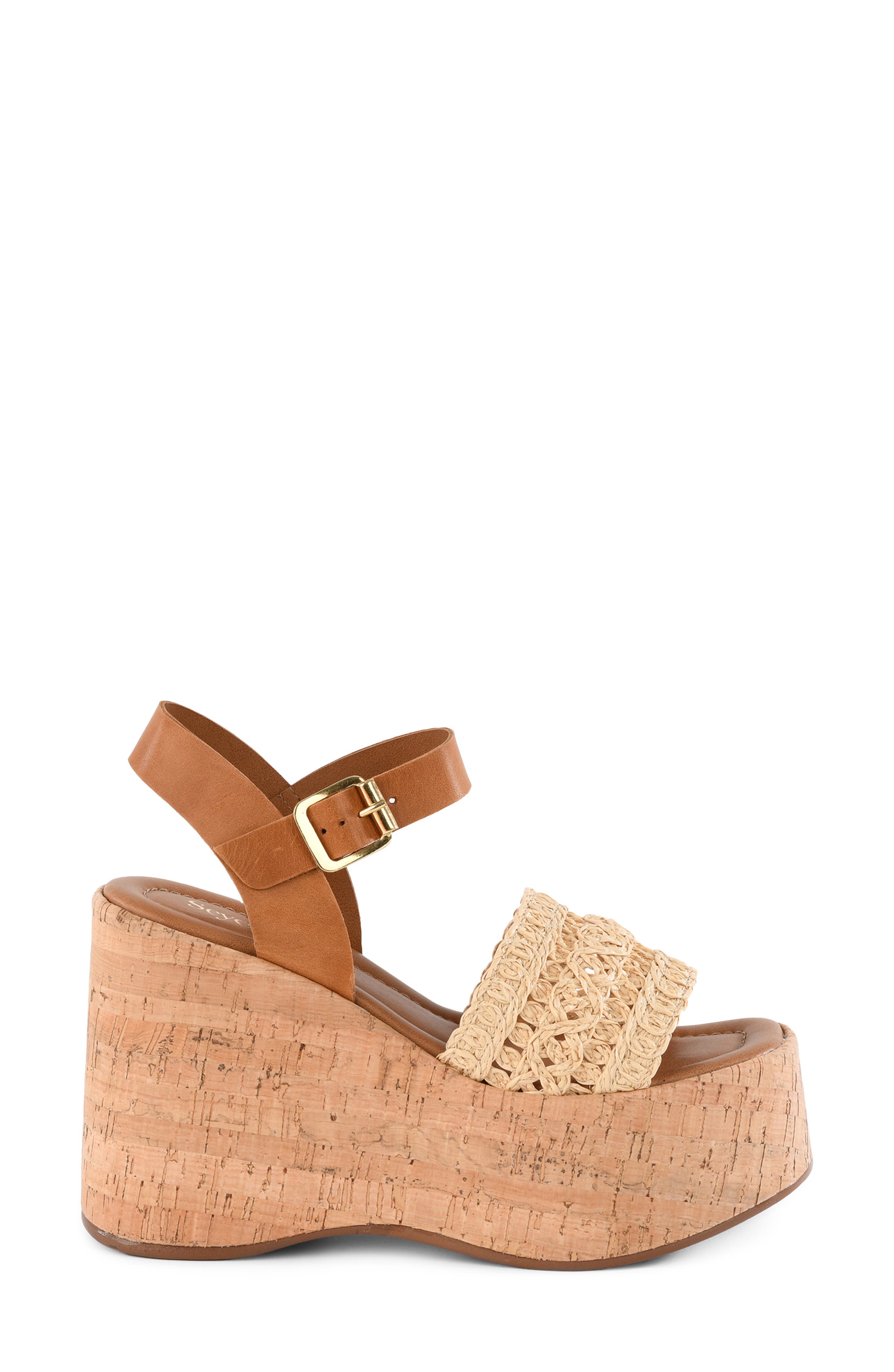 Willow Platform Wedge Sandal, Alternate, color, NATURAL