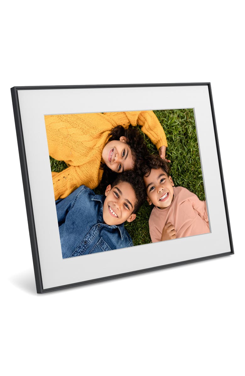 Aura Frames Walden 15-Inch Digital Photo Frame, Alternate, color, Ink With Textured Mat