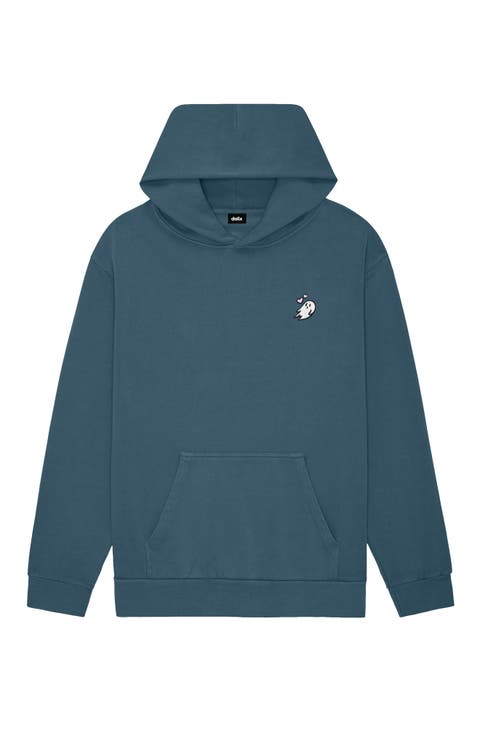 Womens Heartly Ghost Midweight Fleece Relaxed Hooded Sweatshirt