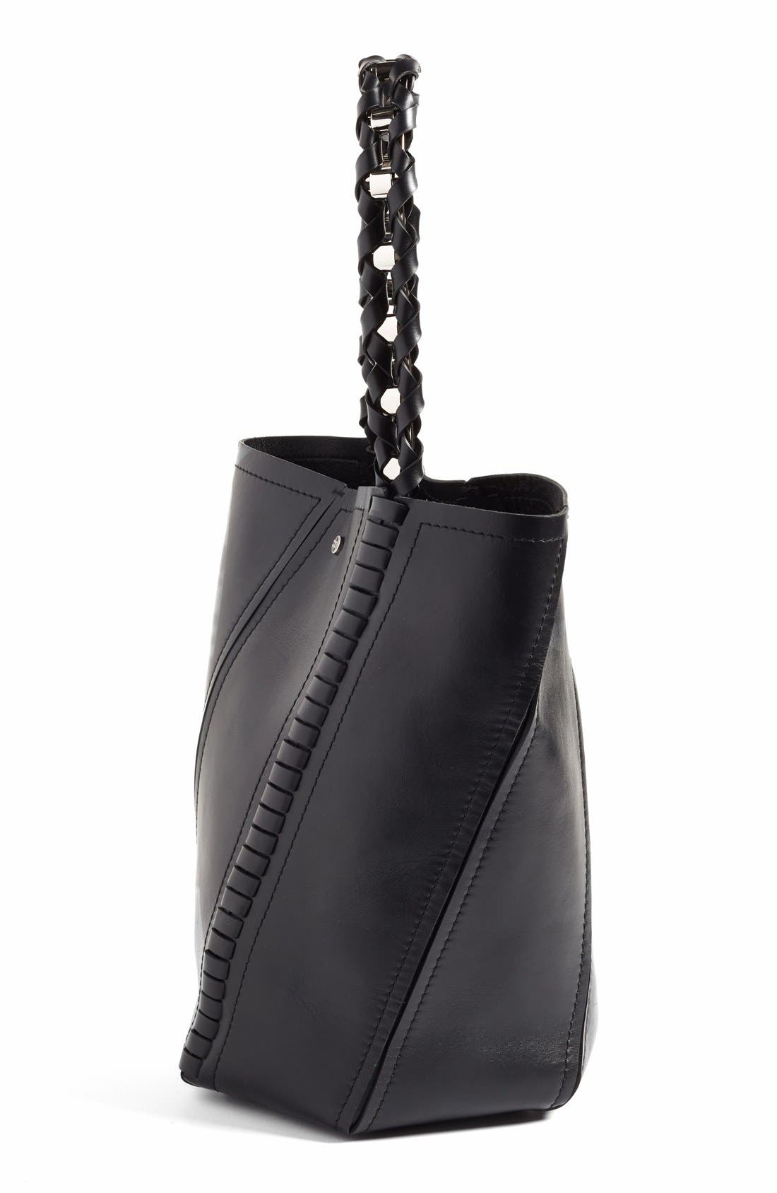 Proenza Schouler 'Medium Hex' Whipstitch Leather Bucket Bag, Alternate, color, 