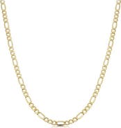 Bliss Diamond 10k Gold 3.6-mm Figaro Link Chain