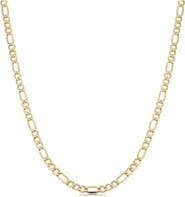 Bliss Diamond 10k Gold 3.6-mm Figaro Link Chain