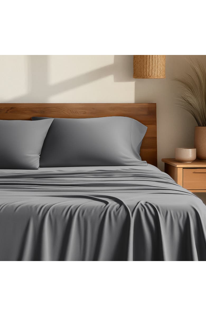 Bare Home Cooling Rayon Sheet Set - Full XL, Alternate, color, Grey